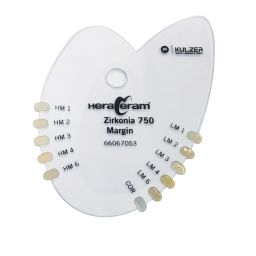 Kleursleutel HeraCeram Zirkonia 750 margin
