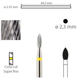 HM-frees 1030.023HP 7 mm kruisvertand superfijn 