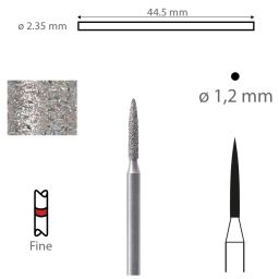 K-Diamonds KF863.104.012 10 mm vlam fijn (3) 