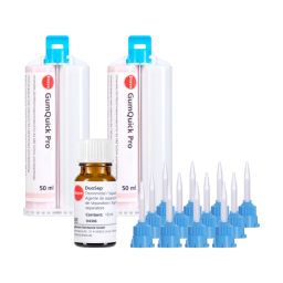 GumQuick Pro set 2 x 50 ml dubbele cartridge met 12 mengtips & 10 ml Duosep