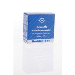 Articulatiepapier met progressieve kleurenovergang 200 μm strips navulling 52 mm x 18 mm blauw (300)