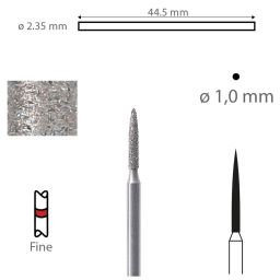 K-Diamonds KF863.104.010 10 mm vlam fijn (3) 