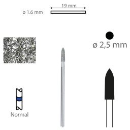 Diamant 878K 314 FG Ø 2,5 mm (5)