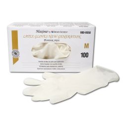 HS Maxima latex handschoenen poedervrij XS (100)