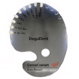 Shade Indicator Cercon ceram kiss bleach