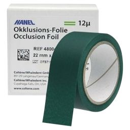 Occlu-folie groen 22 mm x 25 m 12 µm enkelzijdig