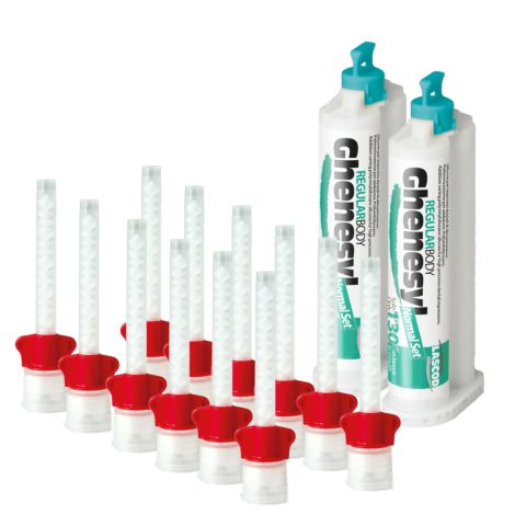 Ghenesyl silicone regular body normal 50 ml (2) + 12 mixing tips