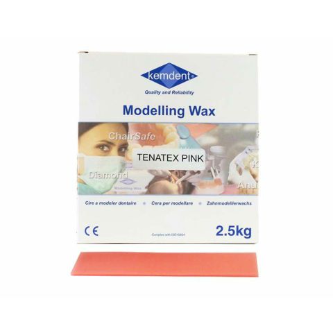 Tenatex modelleerwas 2,5 kg 187 x 88 x 1,5 mm roze