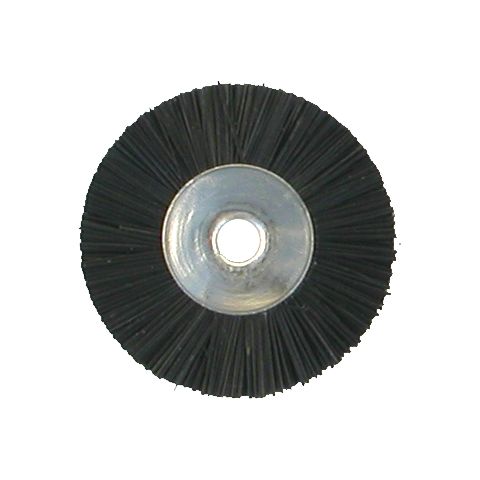 Miniatuurborsteltje zwart 21 mm (12)