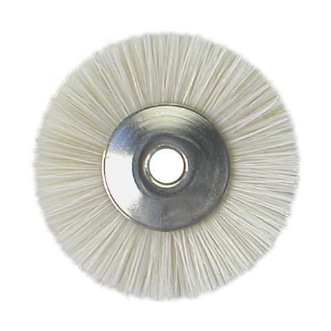 Miniatuurborsteltje wit 21 mm (12)