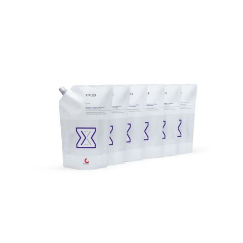 XPLEX hot/cold polymeer 6 x 500 g 5 Pink, geaderd transparant