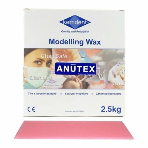 Anutex modelleerwas 2,5 kg roze transparant 187 x 88 x 1,5 mm 