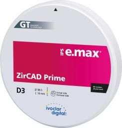 IPS e.max ZirCAD Prime 98.5 D3 H16 